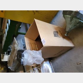 Large box misc soap dispensers, stall door parts, other