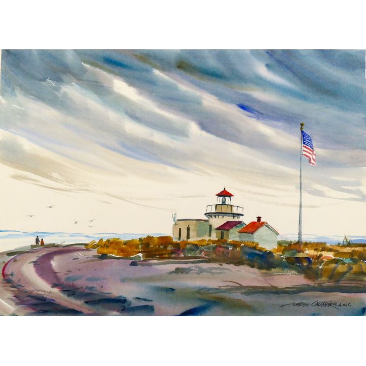 Jess Cauthorn A.W.S. ''Point no Point'' Watercolor