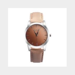Women Wrist Watches Fashion Retro Rainbow Design Alloy Quartz Leather Band - Brown - Unisex 51745/26427