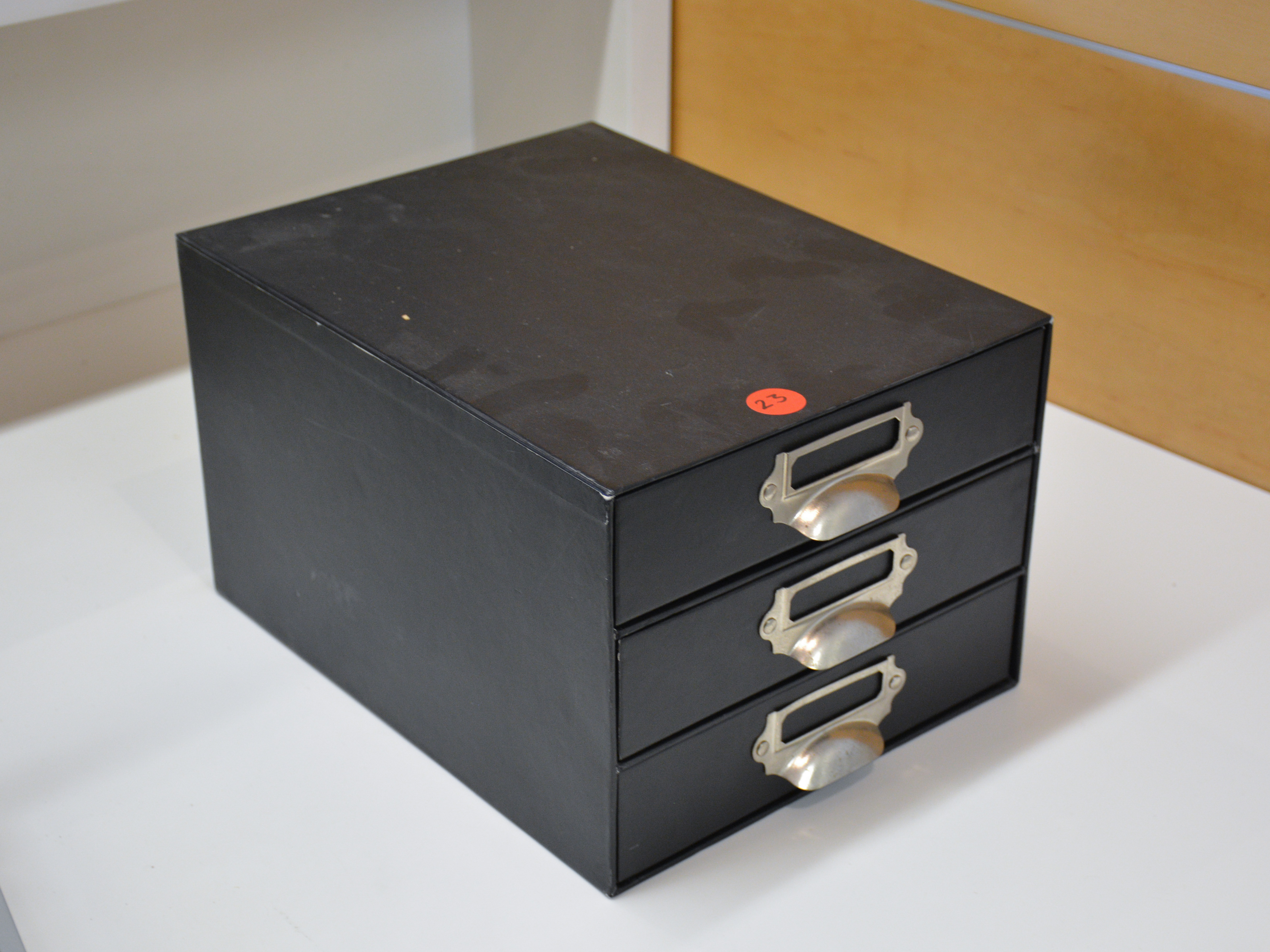 Three Drawer Cardboard Office Unit — sold at auction in New Zealand for $25