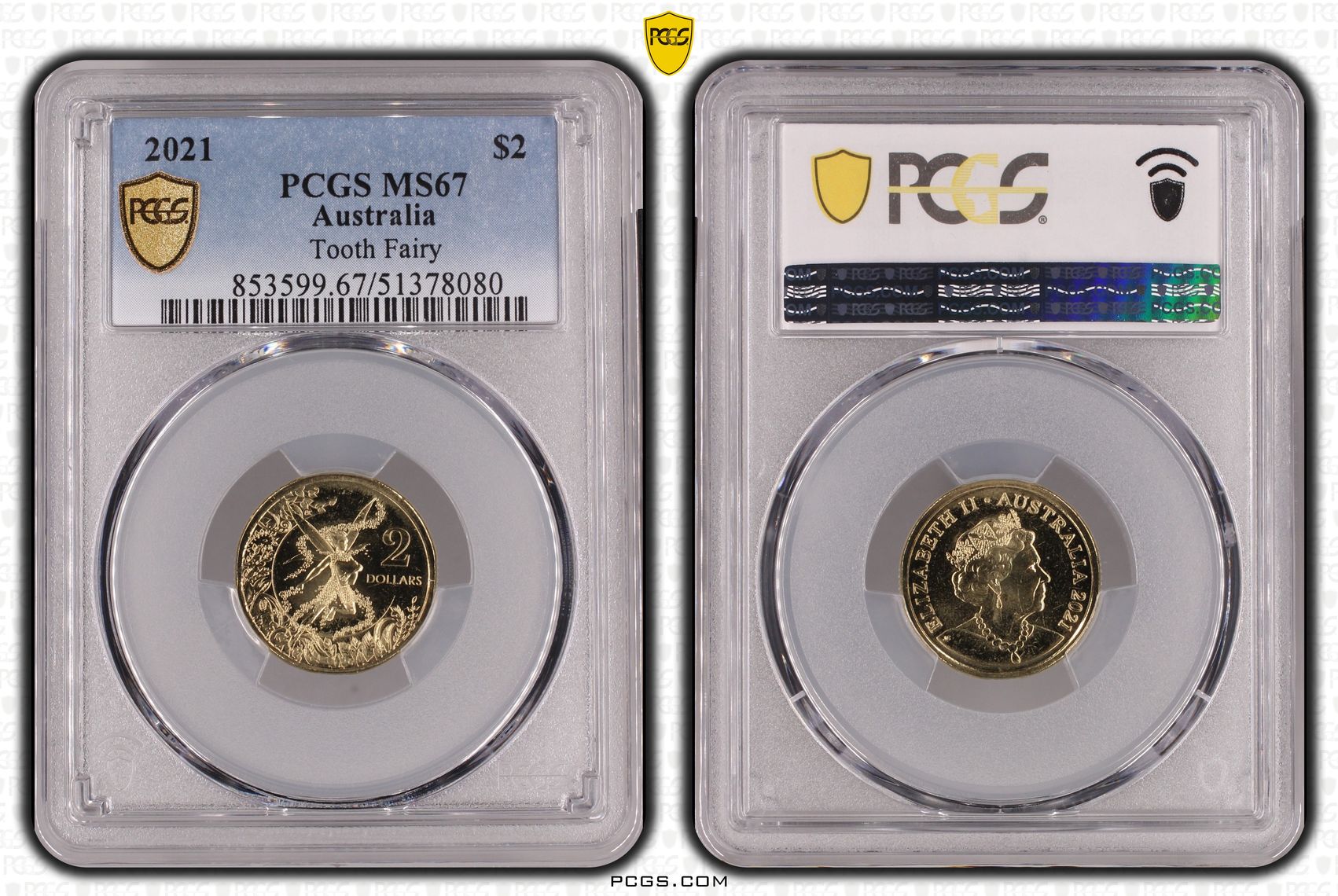 Tooth Fairy, Two Dollar, 2021, PCGS MS67