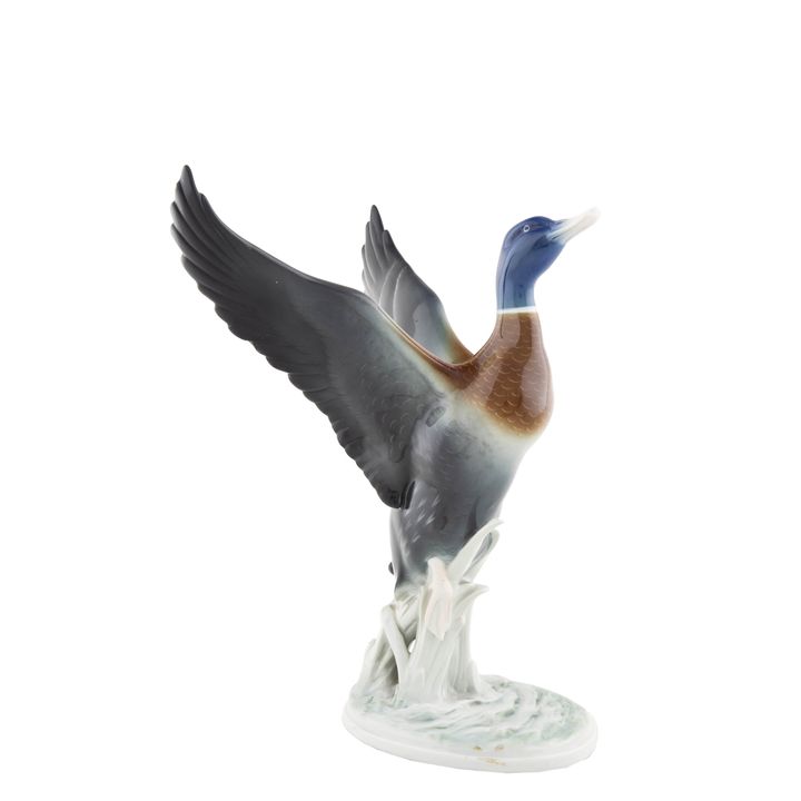 Figura - Dzika kaczka, Metzler & Ortlof, Ilmenau, Niemcy, l. 30 XX w.