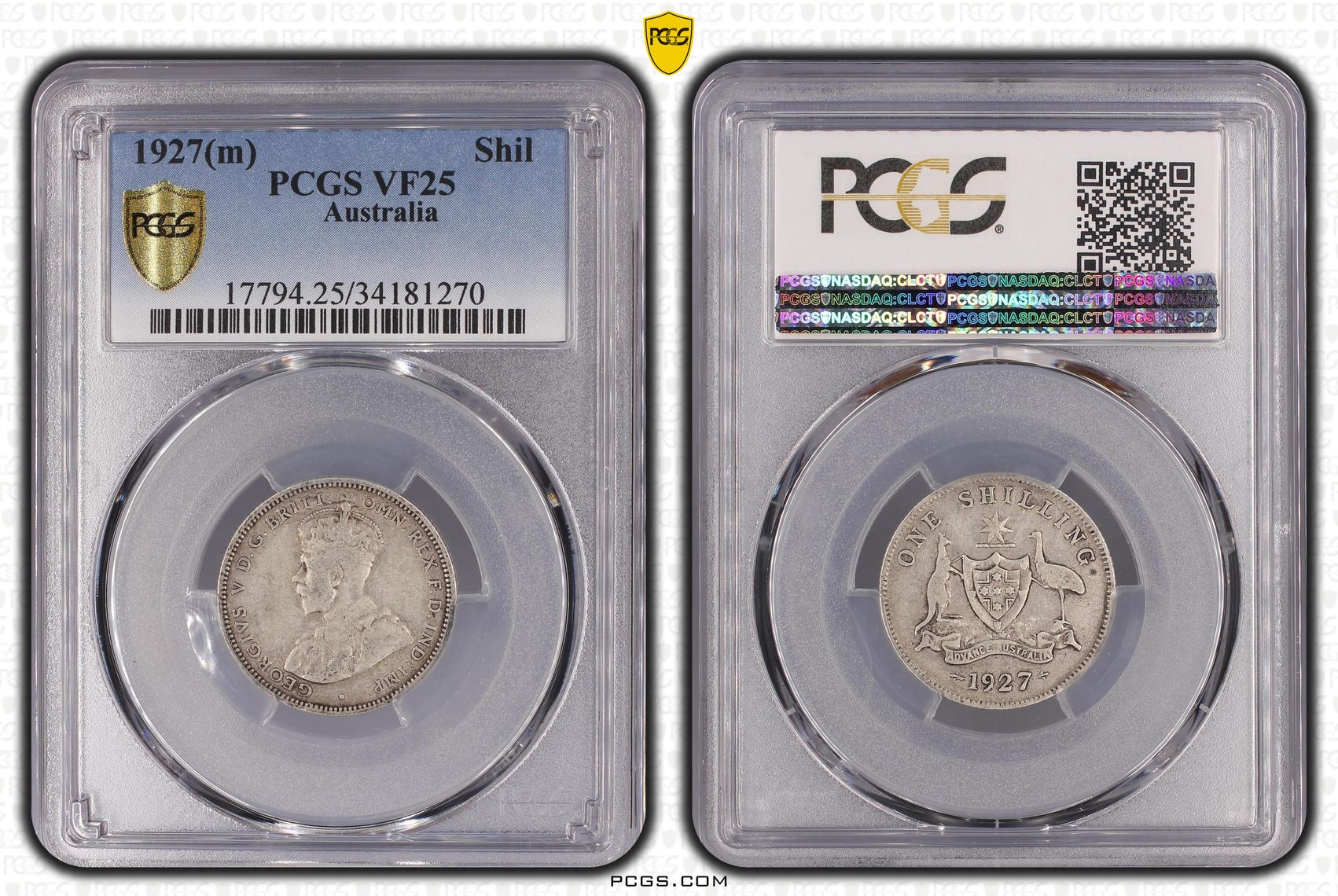 1927(m) Australia Shilling PCGS - VF25 -270