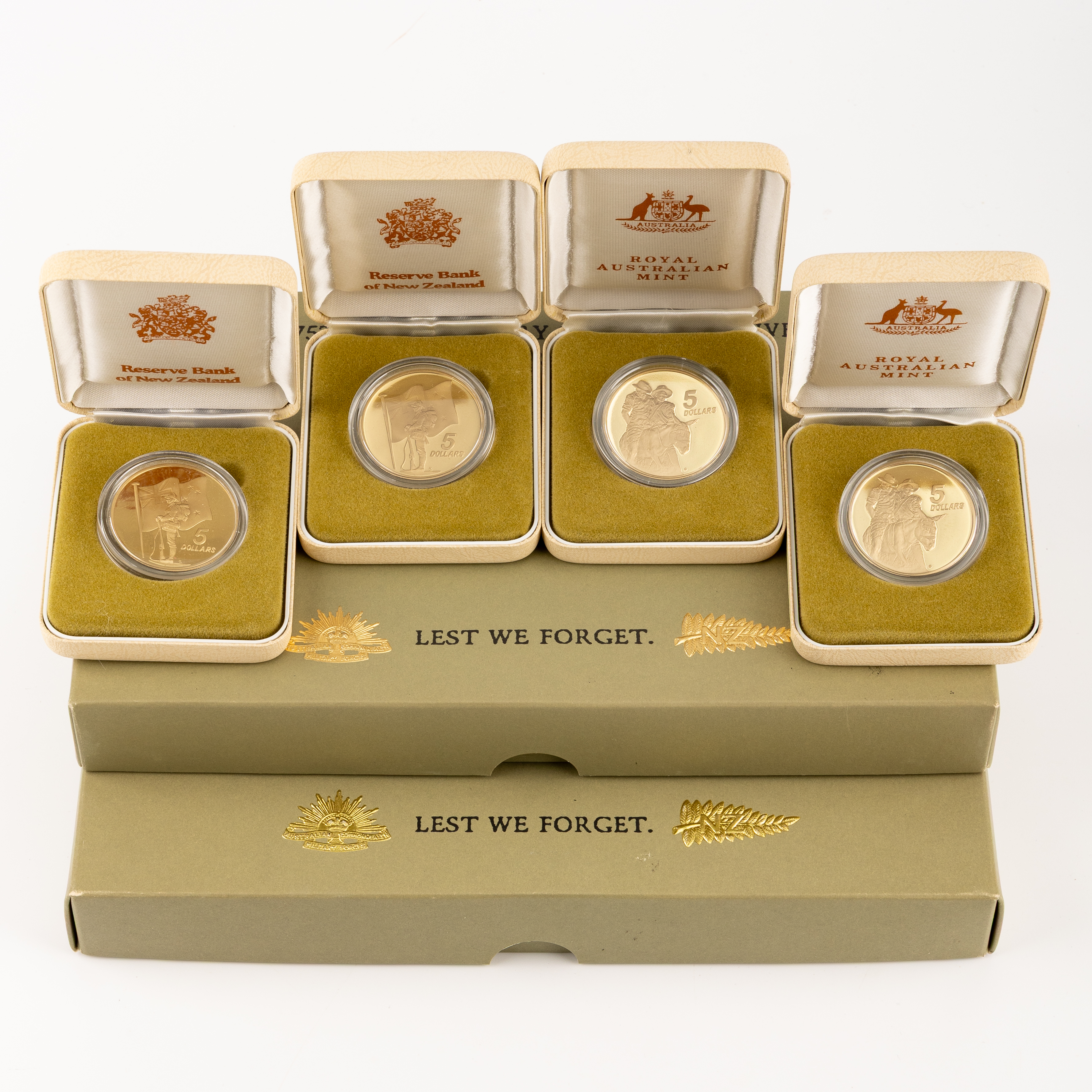 Elizabeth II, RAM - ANZAC 75TH Anniversary, Five Dollars, 1990, FDC