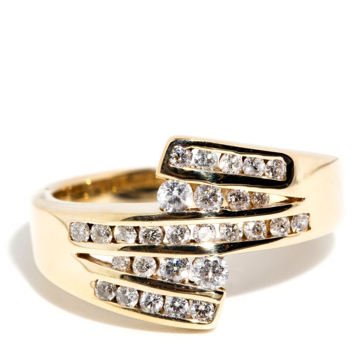 0.50 Carat Diamond Crossover Ring