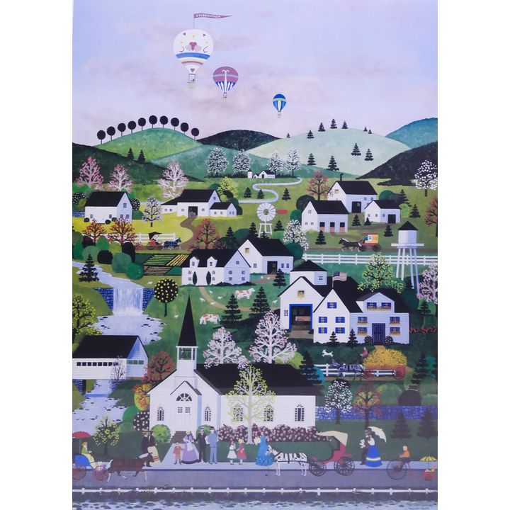Jane Wooster-Scott 'The Christening' S/N Lithograph. European Edition (E.I.) 85/100. Framed. Image measures 28x20''