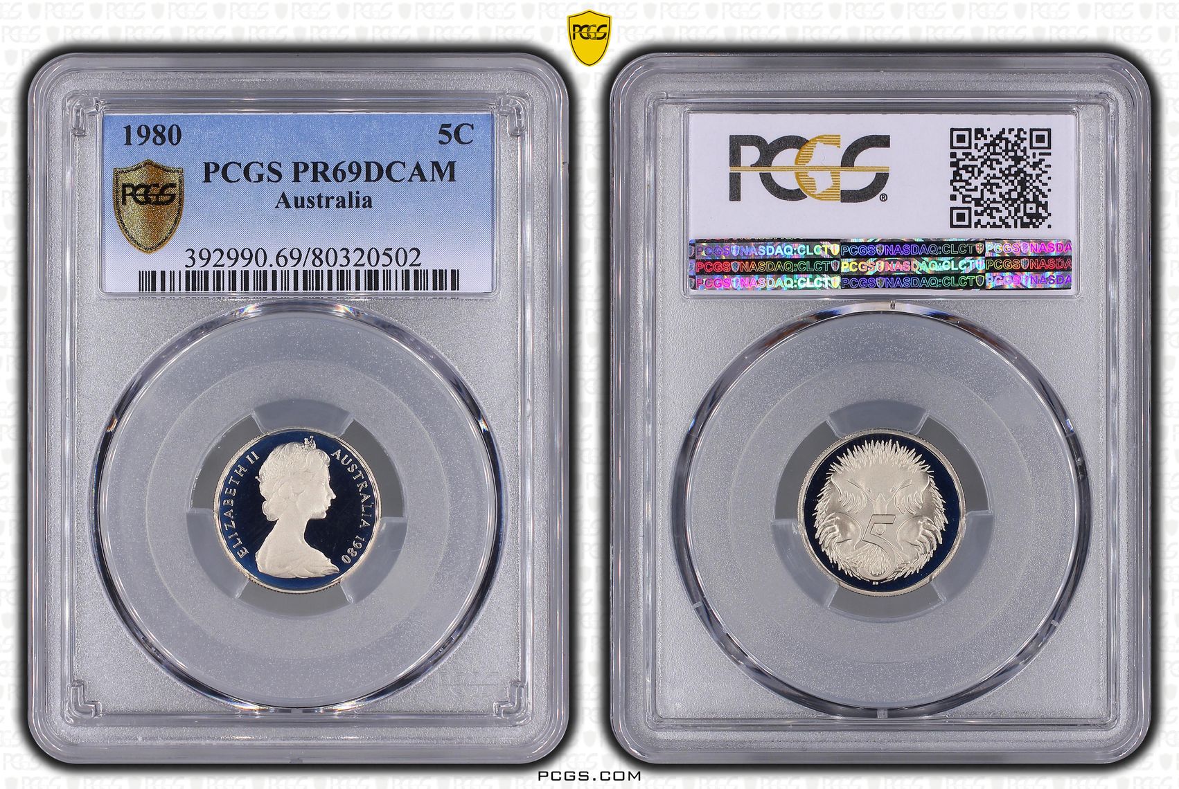 Five Cent, 1980, PCGS PR69DCAM