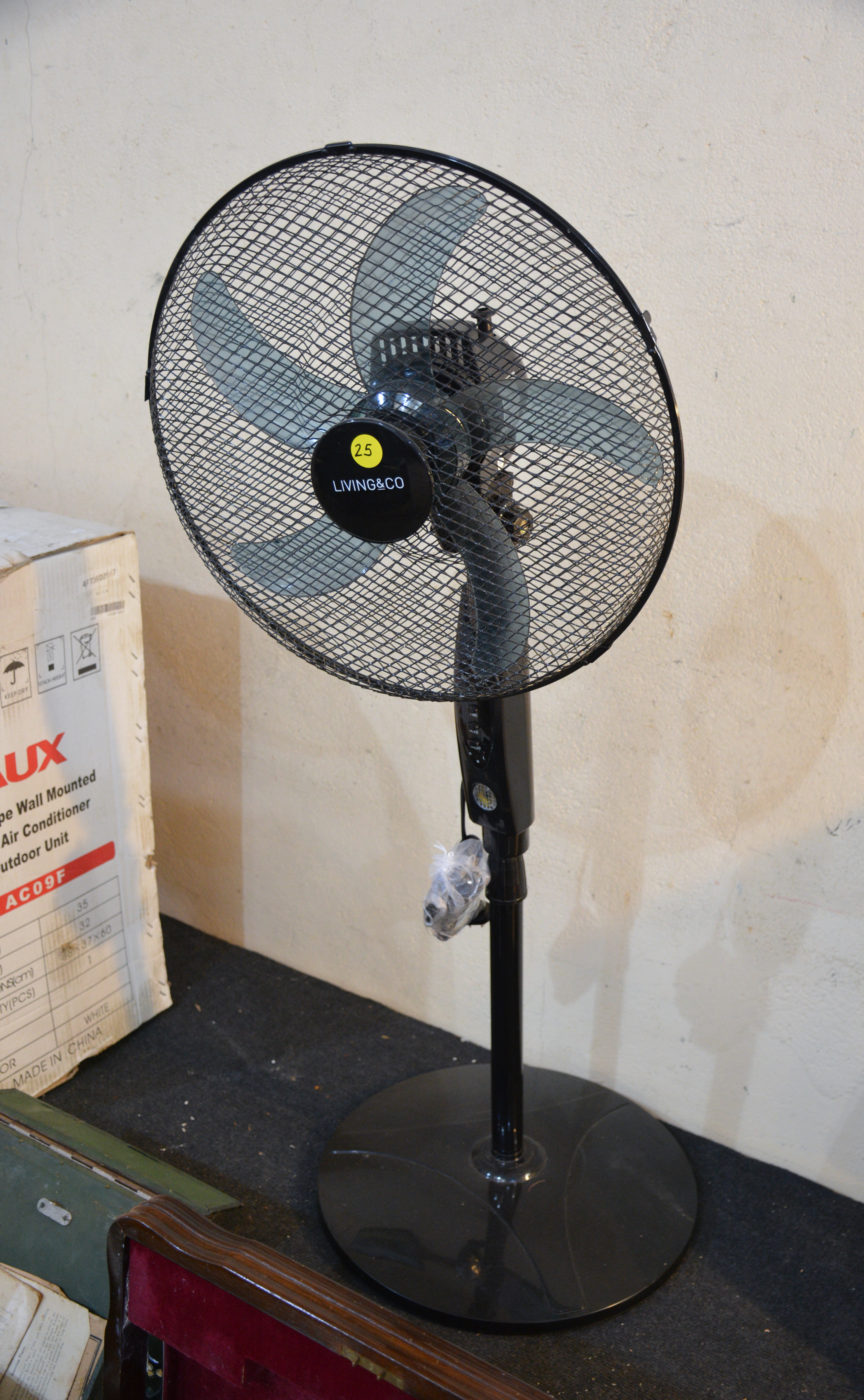 Living and Co Free Standing Fan — sold at auction in New Zealand for $10