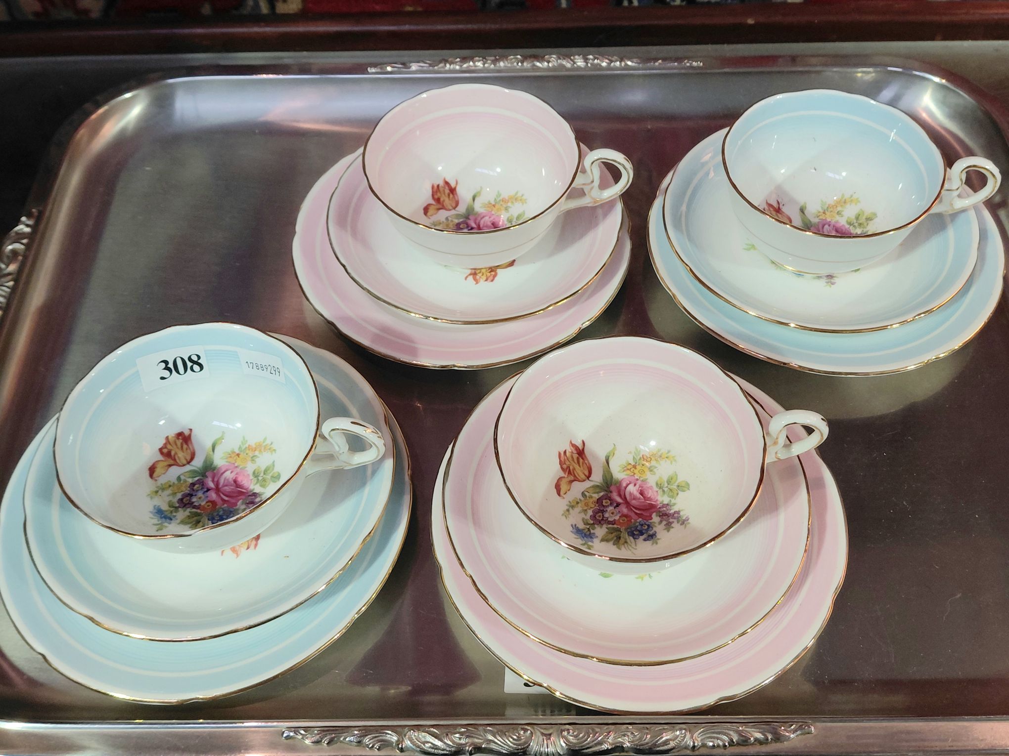 308 · ROYAL GRAFTON SET OF FOUR TRIO'S