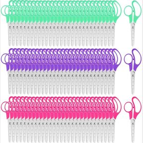 150 Pack Scissors Bulk for Kids 5.5 Inch Blunt Tip Scissors Classroom Scissors for School Student Children DIY Craft, Assorted Color