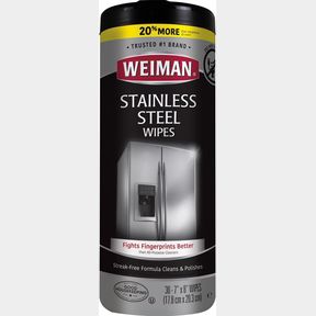 WEIMAN PRODUCTS STAINLESS STEEL WIPES 30 COUNT (PACK OF 1)