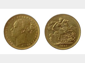 1881 VICTORIA MELBOURNE YOUNG HEAD SOVEREIGN