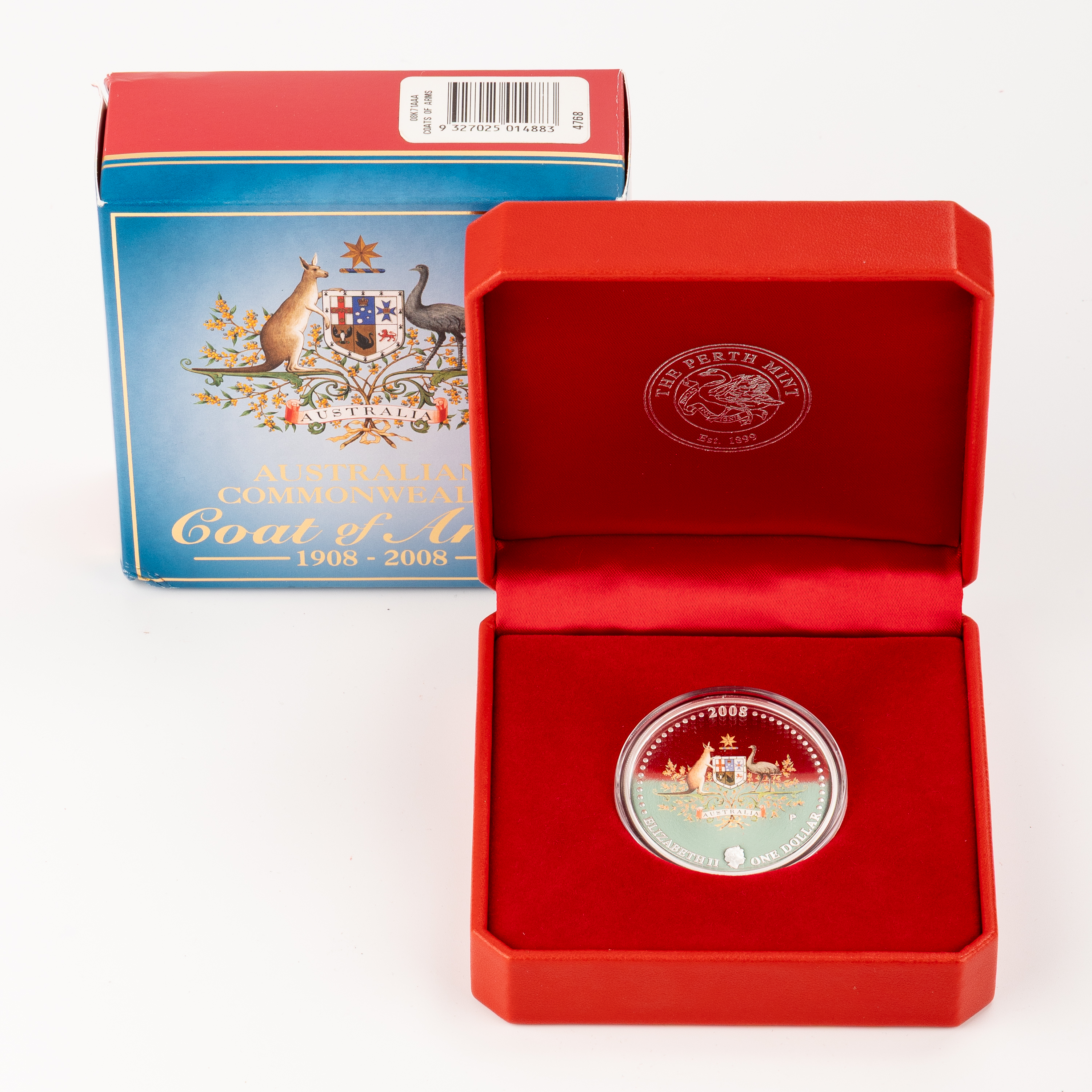 11 · Coat of Arms Coloured 1oz Silver Proof, One Dollar, 2008
