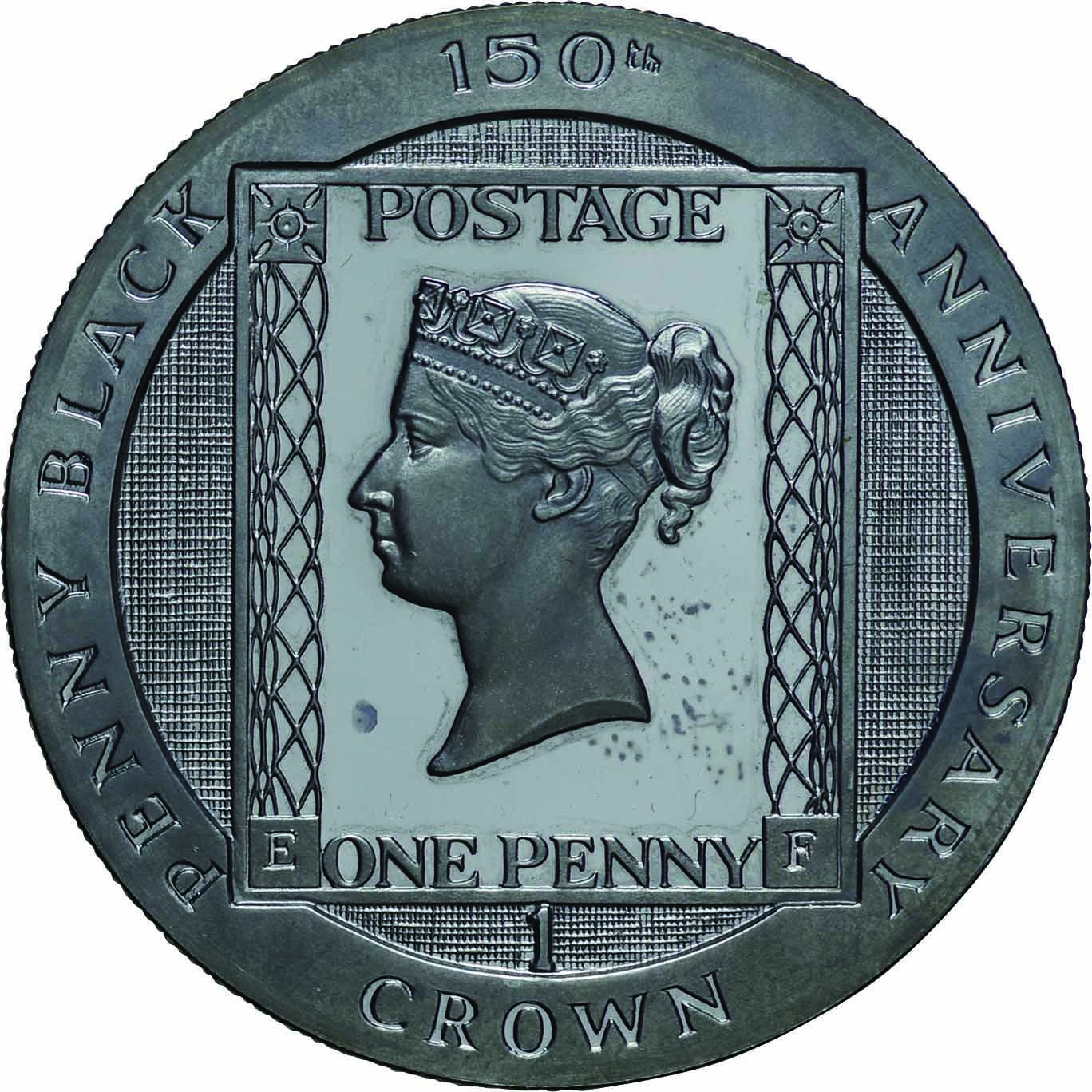 マン島 ダービー200周年記念プルーフ1クラウン銀貨 1980年 - 貨幣