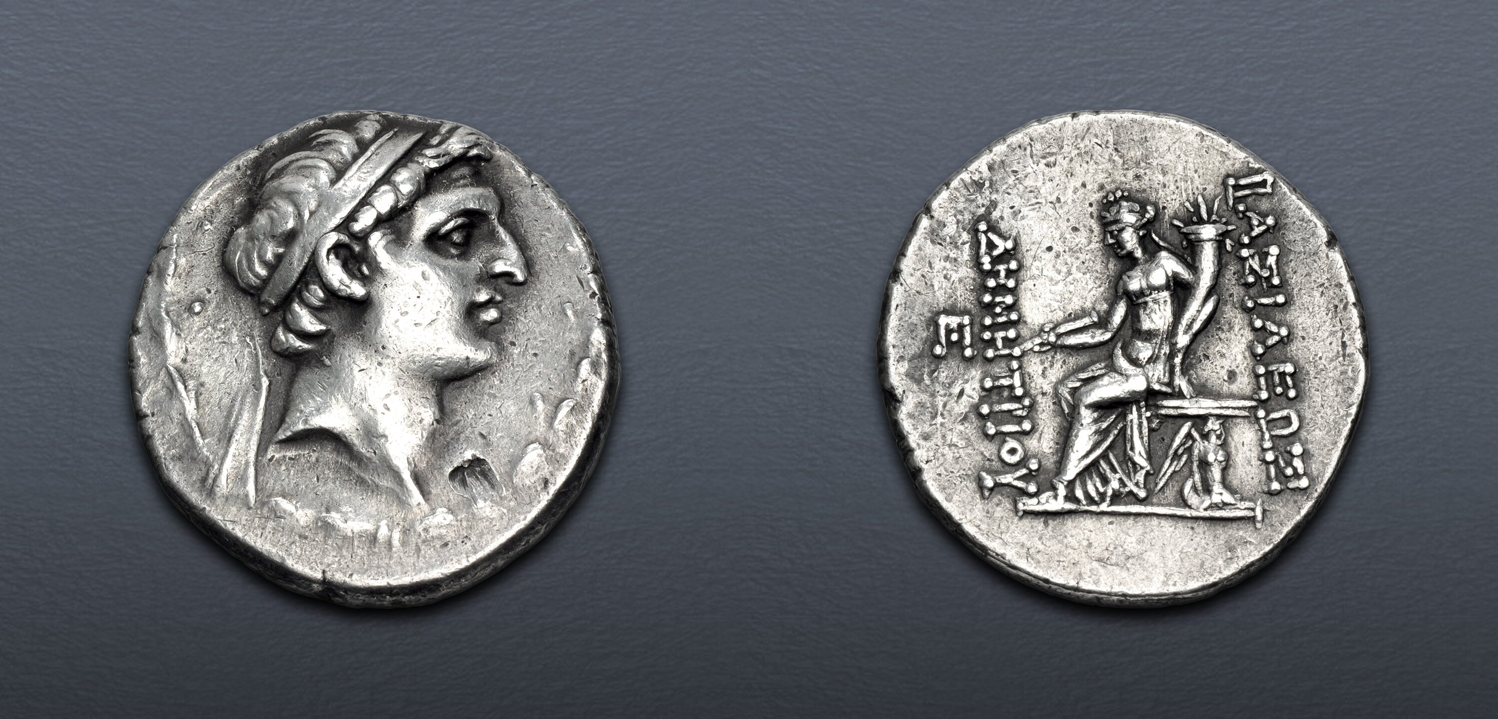 SELEUKID EMPIRE. Demetrios I Soter. 162-150 BC. AR Tetradrachm (29mm ...