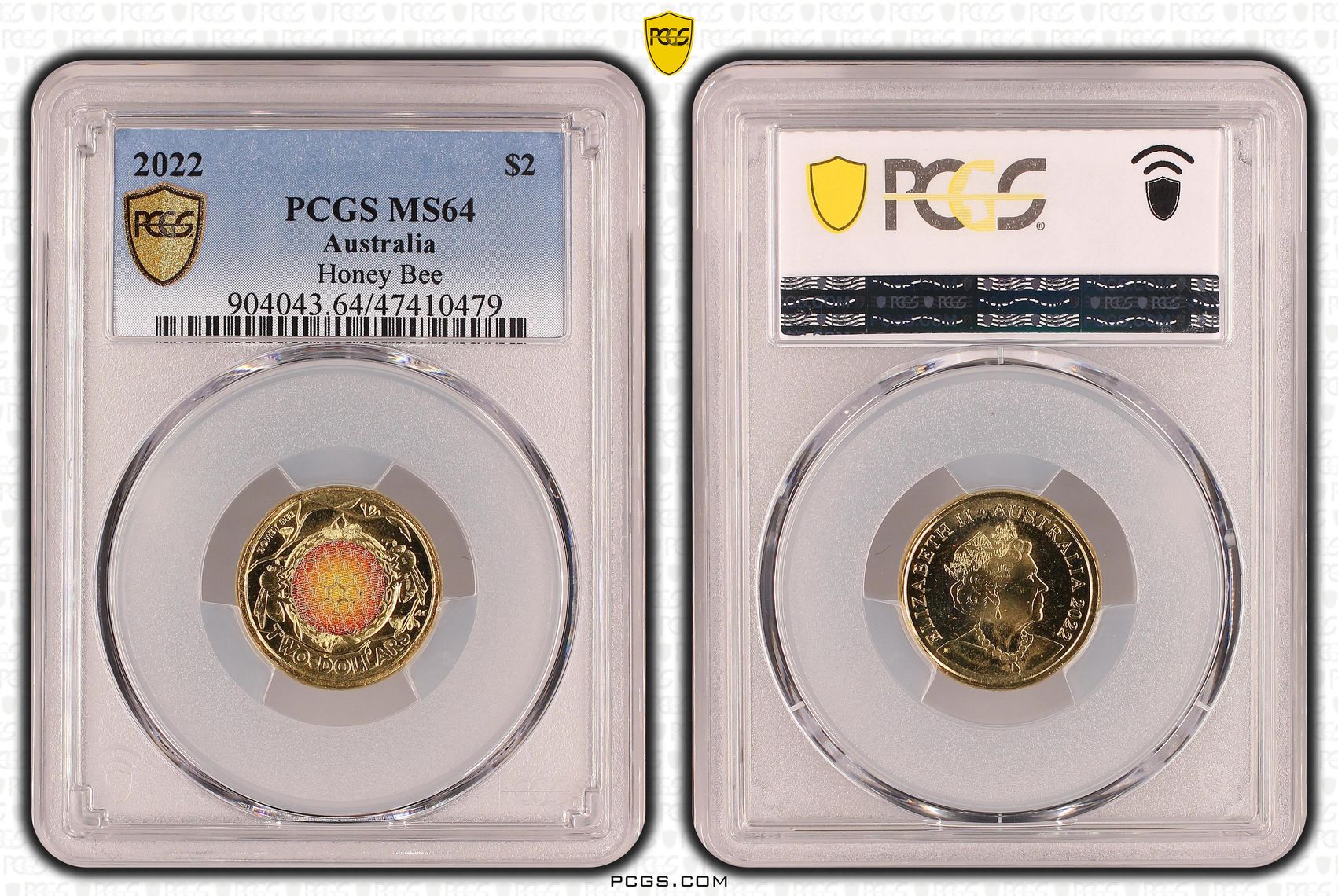 Elizabeth II, Honey Bee, Two Dollar, 2022, PCGS MS64