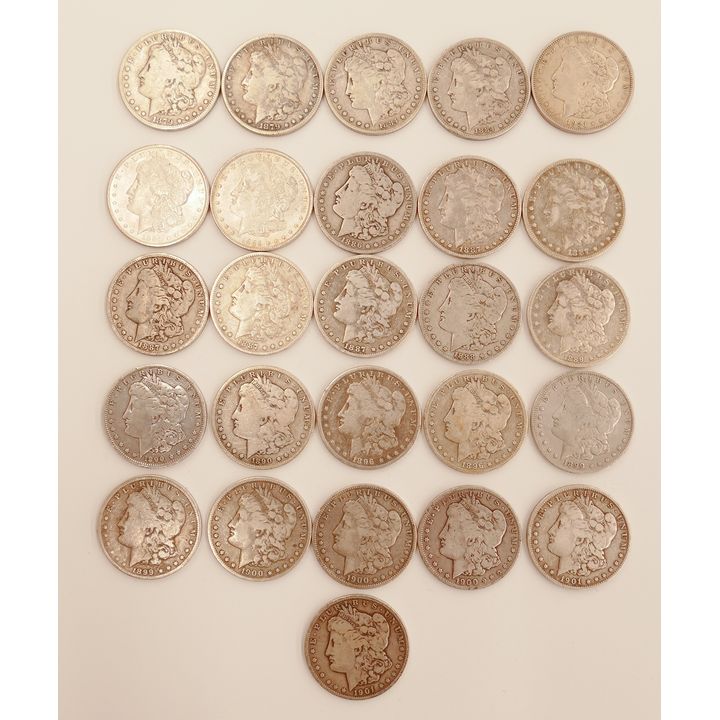 26pc United States Morgan Silver $1 Dollar Coins