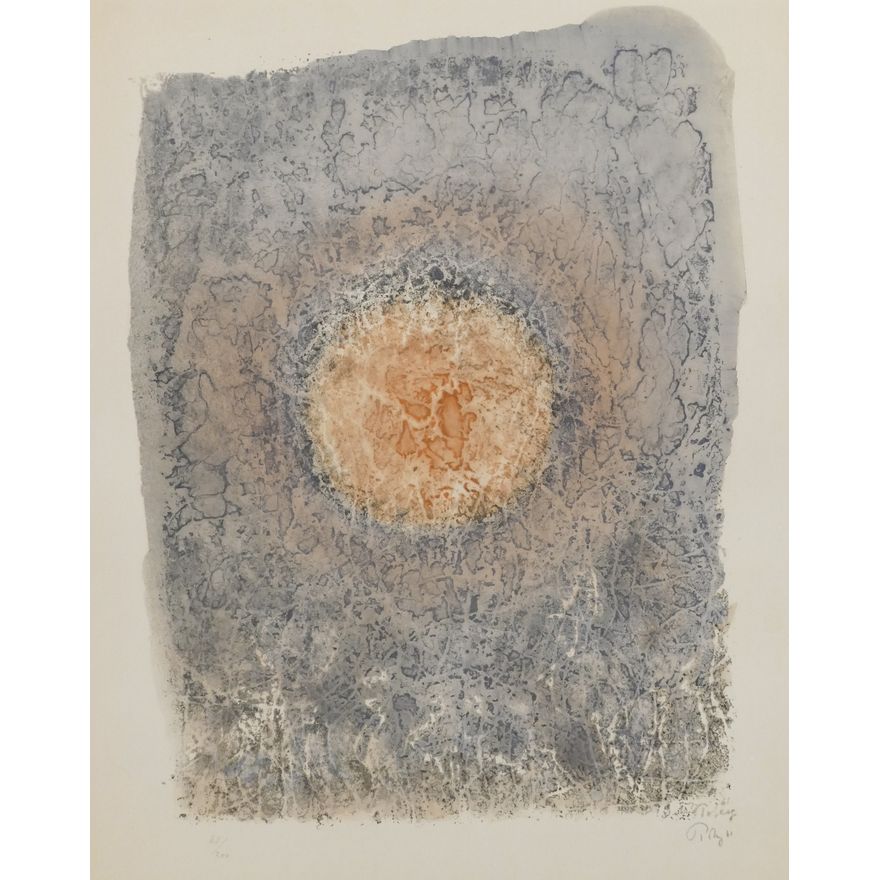 Mark Tobey ''Louvre'' 1961 Lithograph