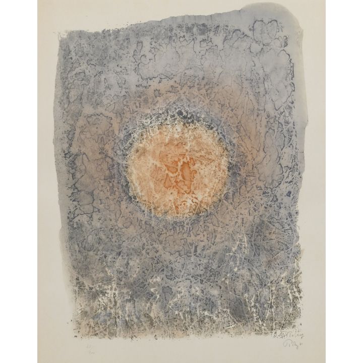 Mark Tobey ''Louvre'' 1961 Lithograph