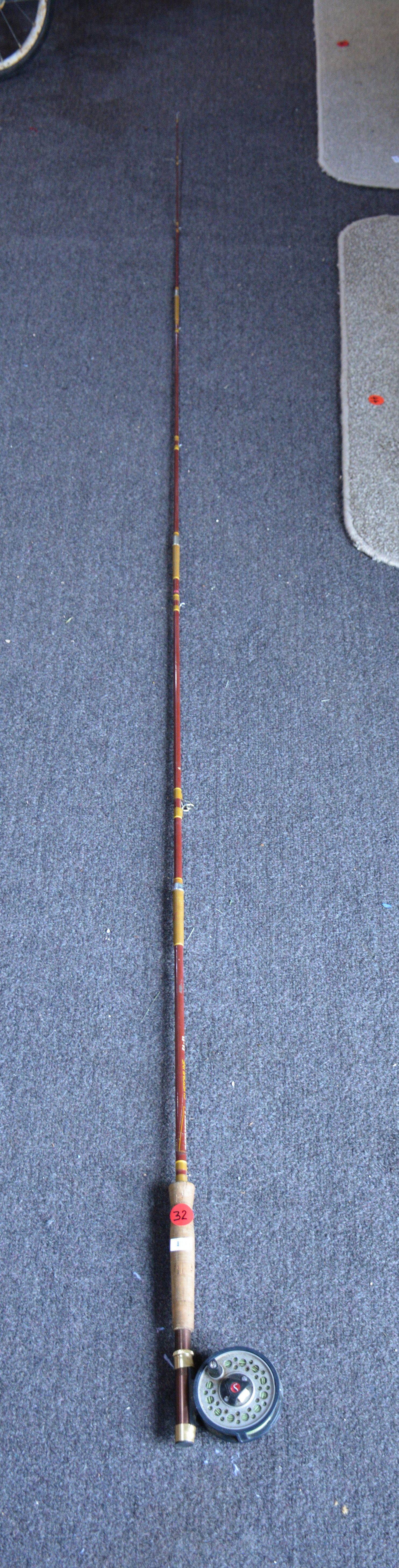Kilwell Fly Rod with Mitchell Reel + Flies — sold at auction in New Zealand for $35