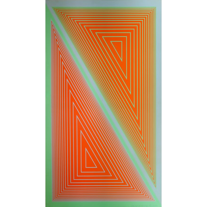 Richard Anuszkiewicz | Triangulated Orange, 1977