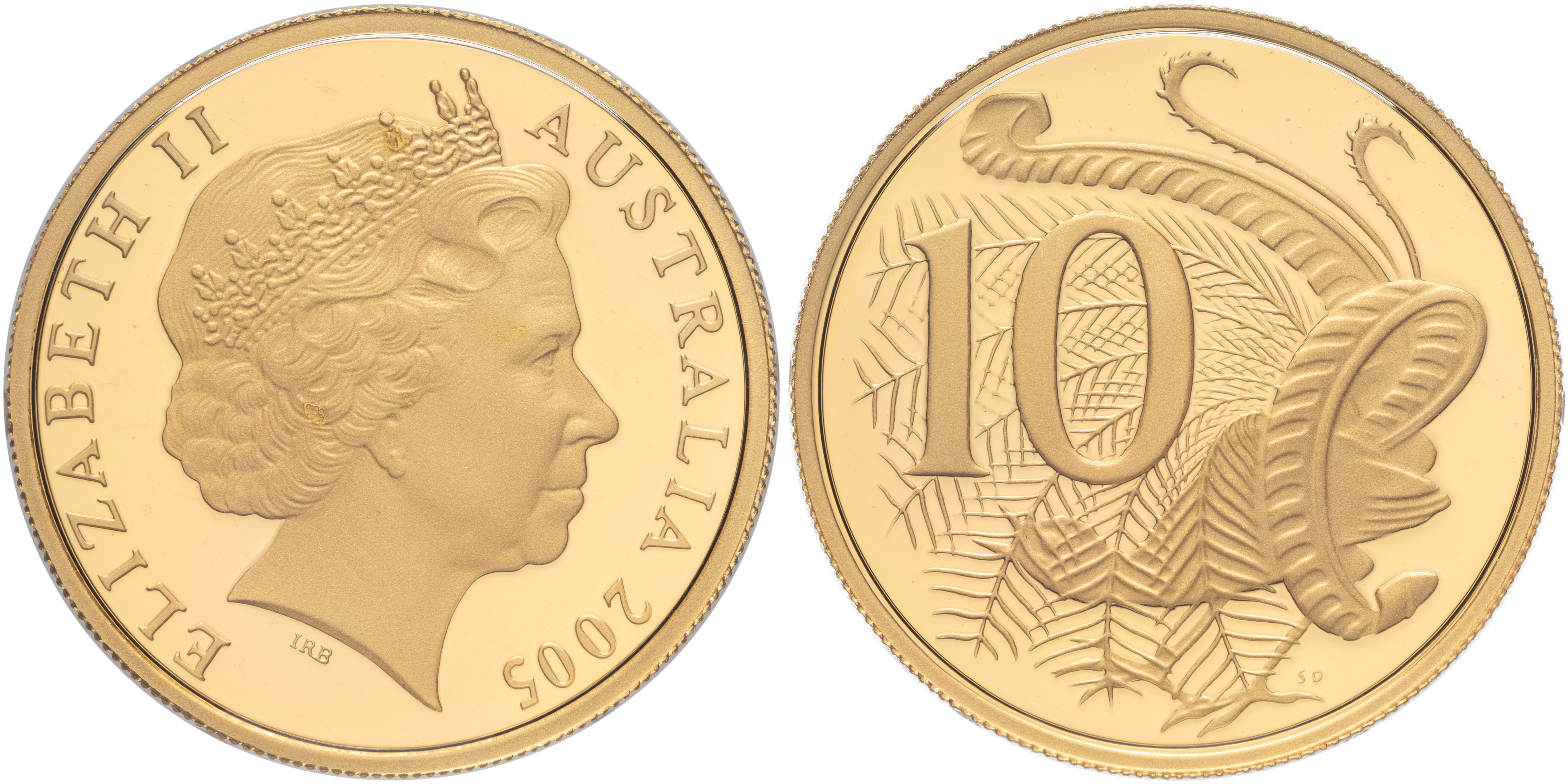 Elizabeth II, Ten Cents, 2005, FDC