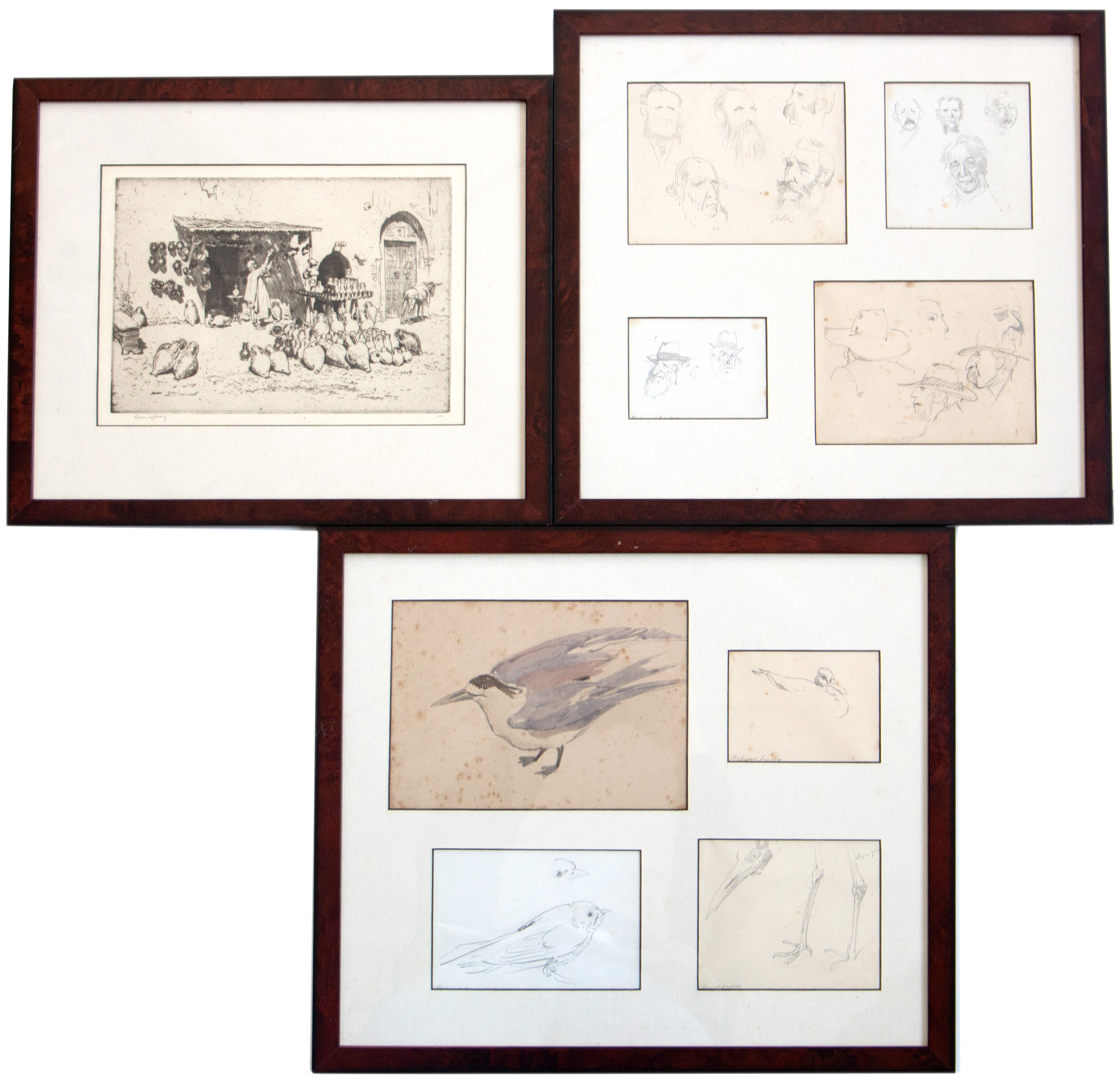 204 · Sir Lionel Lindsay (1874-1961), Sketches, c.1930, VGC