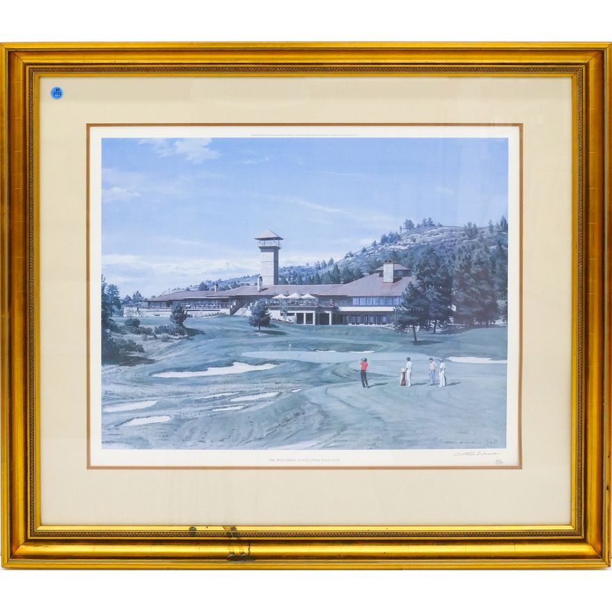 Arthur Weaver ''The 18th Green, Castle Pines'' S/N Print