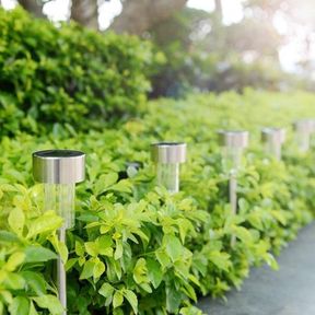 10 Pieces Of Waterproof Solar LED Light Outdoor Garden Lamp Pathway Lights |