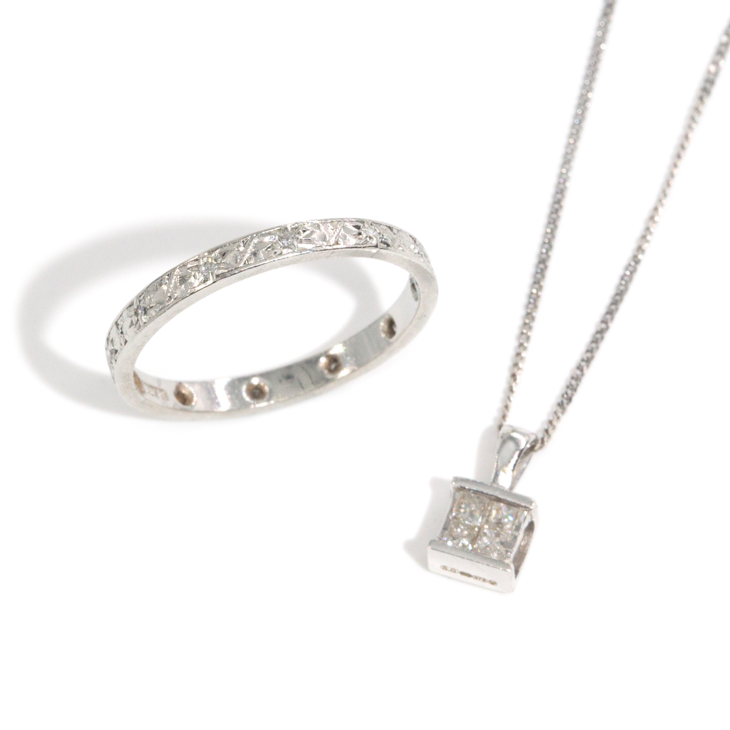 Diamond Jewellery in Platinum & White Gold