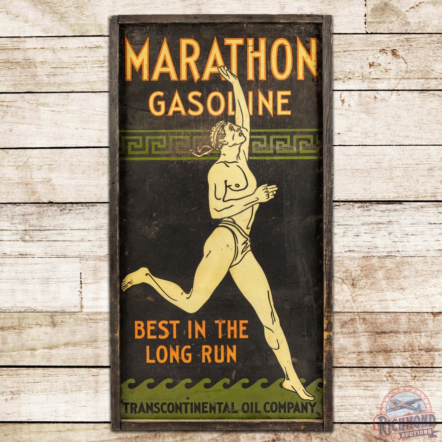 Marathon Best in the Long Run Smaltz SST Sign w/ Running Man