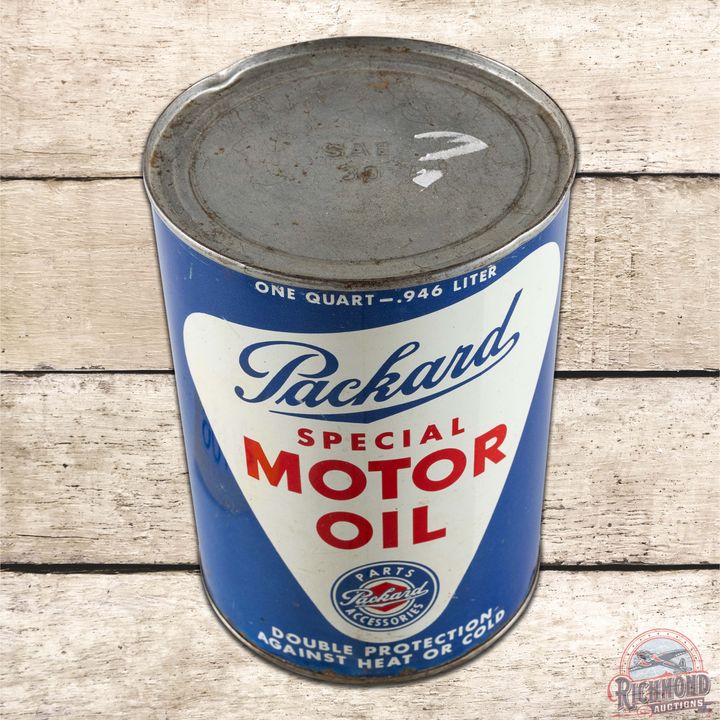Packard Special Motor Oil 1 Quart Metal Can w/ Logo
