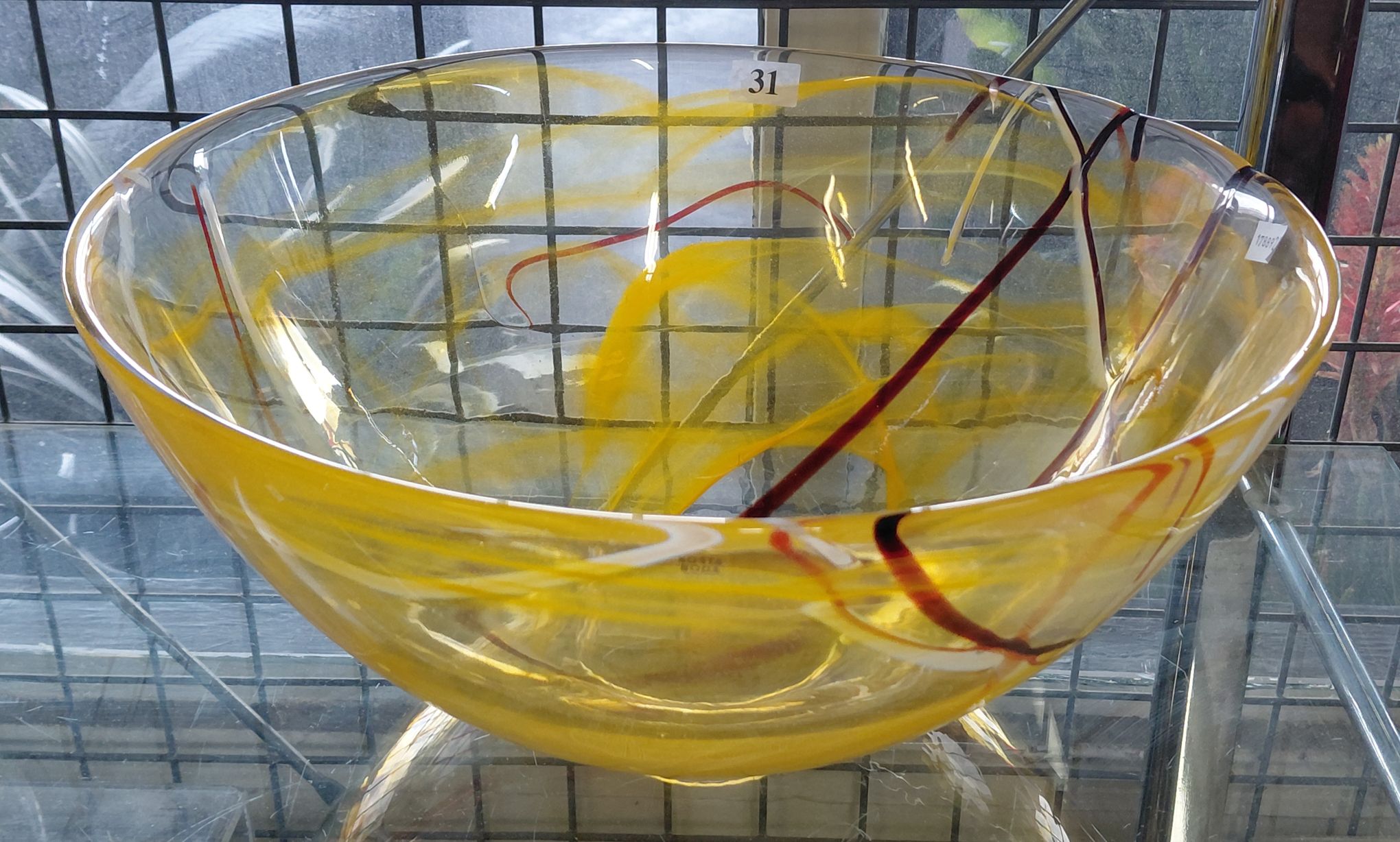 31 · KOSTA BODA ART GLASS MASTER BOWL