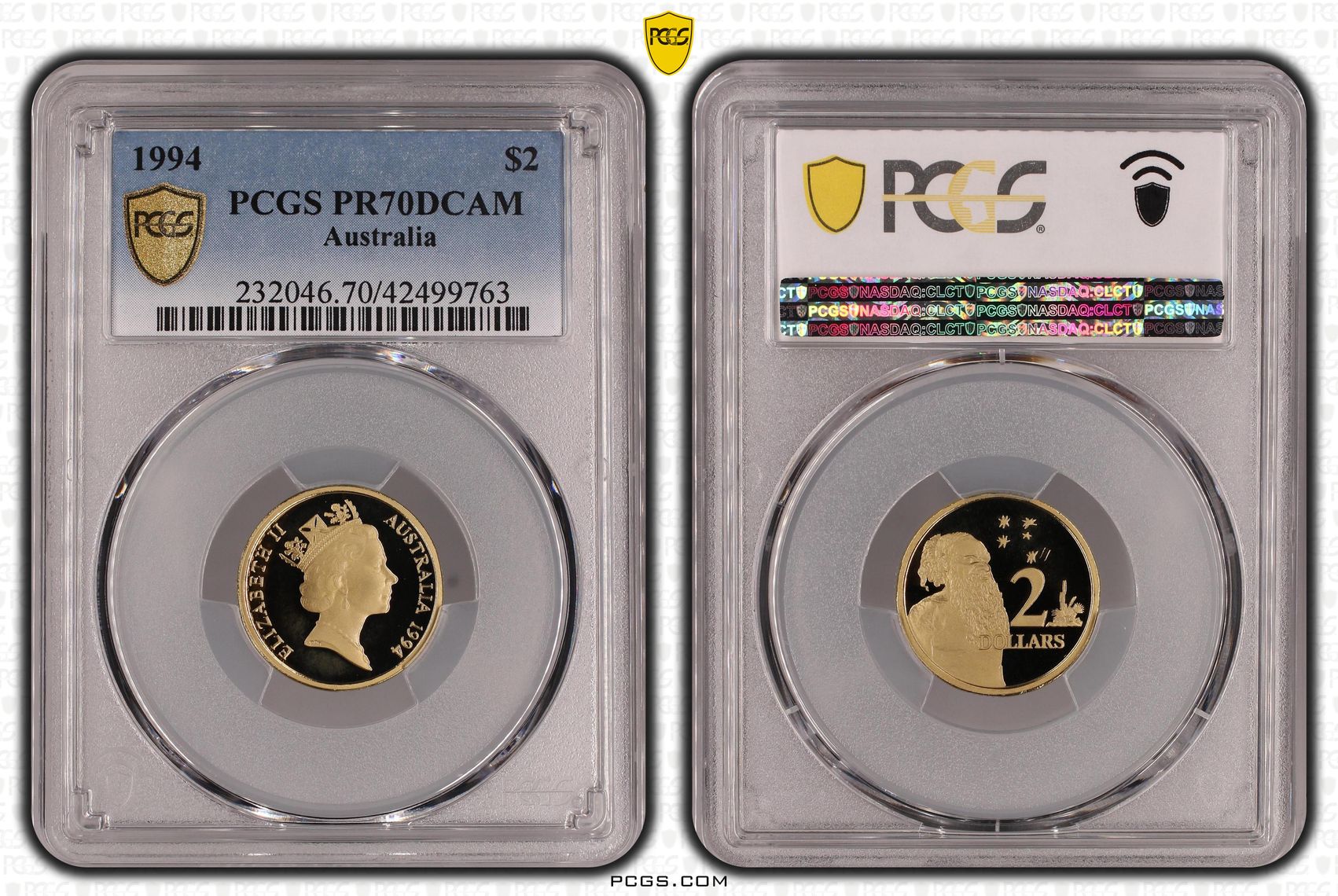 1994 Australia Two Dollar, $2 PCGS - PR70DCAM POP 9/0 -763