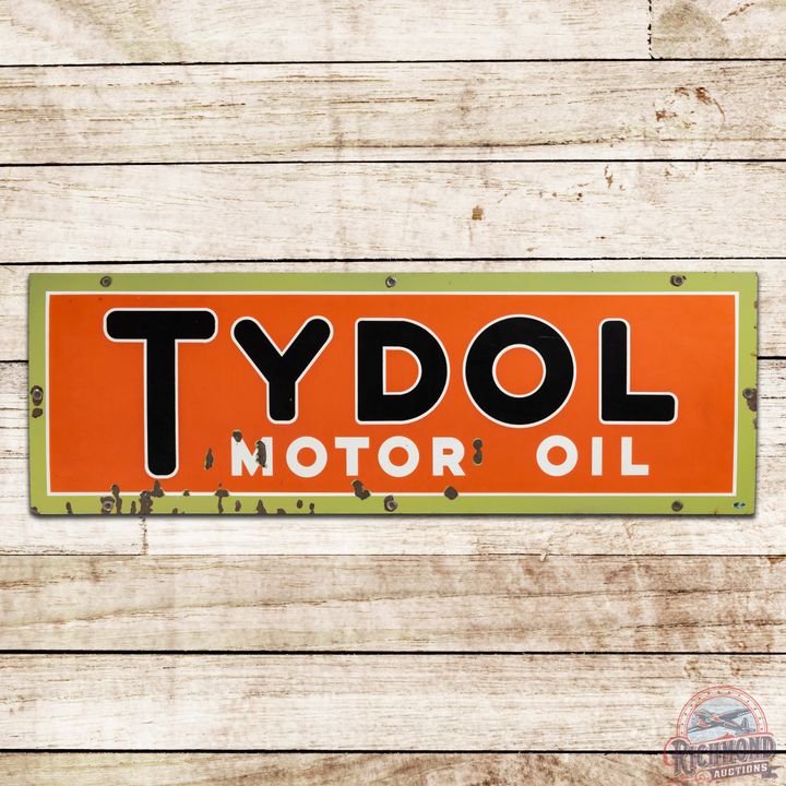 Tydol Motor Oil Horizontal Single Sided Porcelain Sign