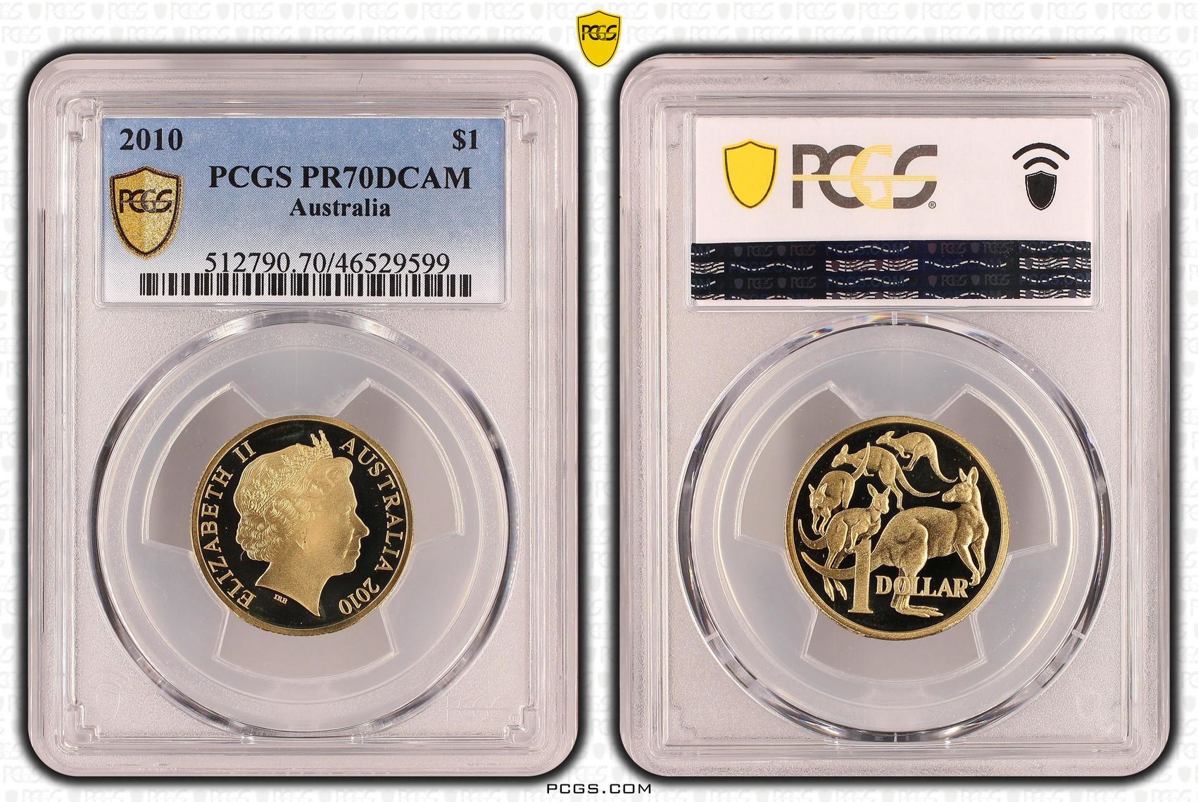 Elizabeth II, POP 8/0, One Dollar, 2010, PCGS PR 70DCAM