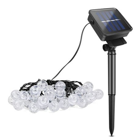 Solar Crystal Ball Decorative 20 LED Lights 5M Cool White |