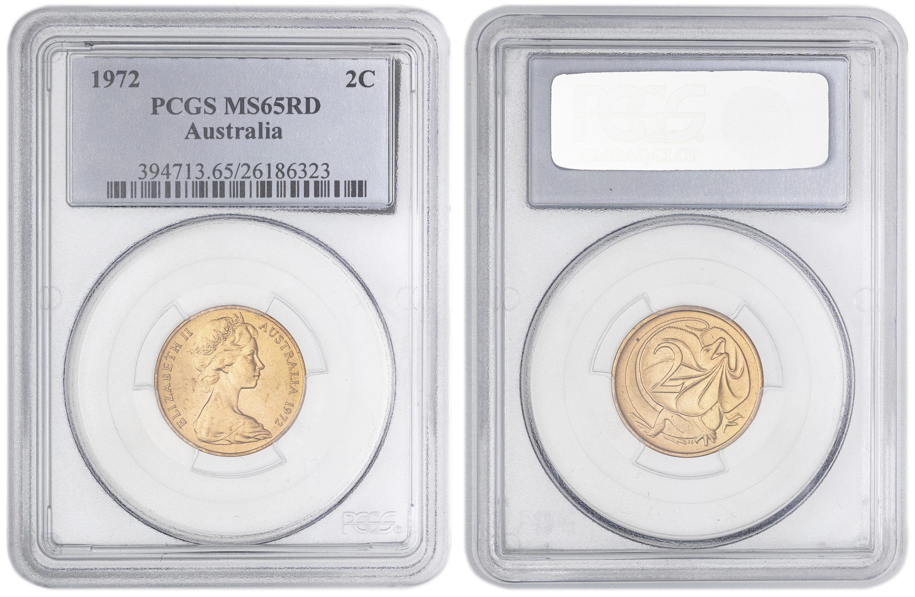 Two Cent, 1972, PCGS MS65RD