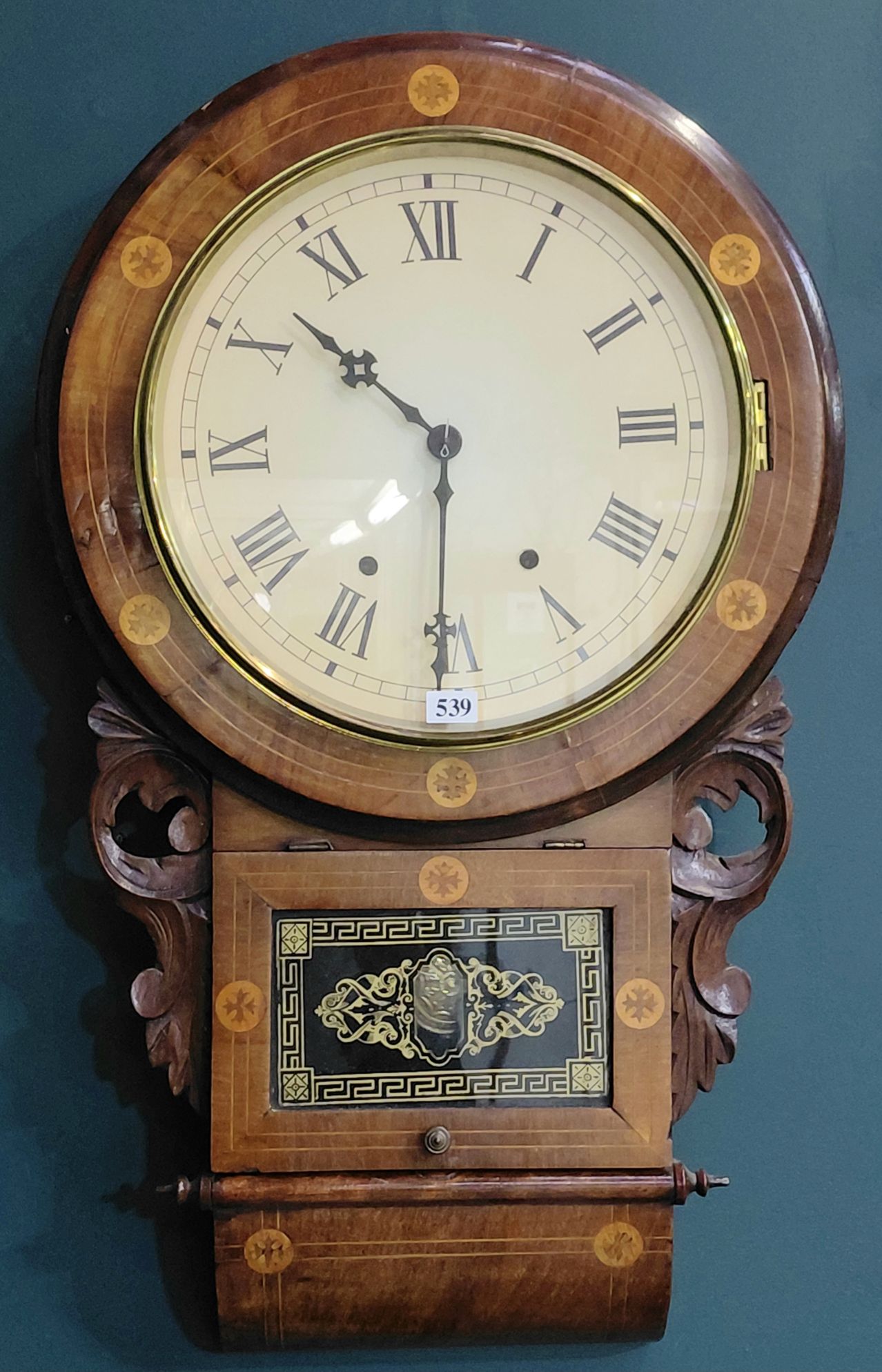 MAHOGANY WALL CLOCK