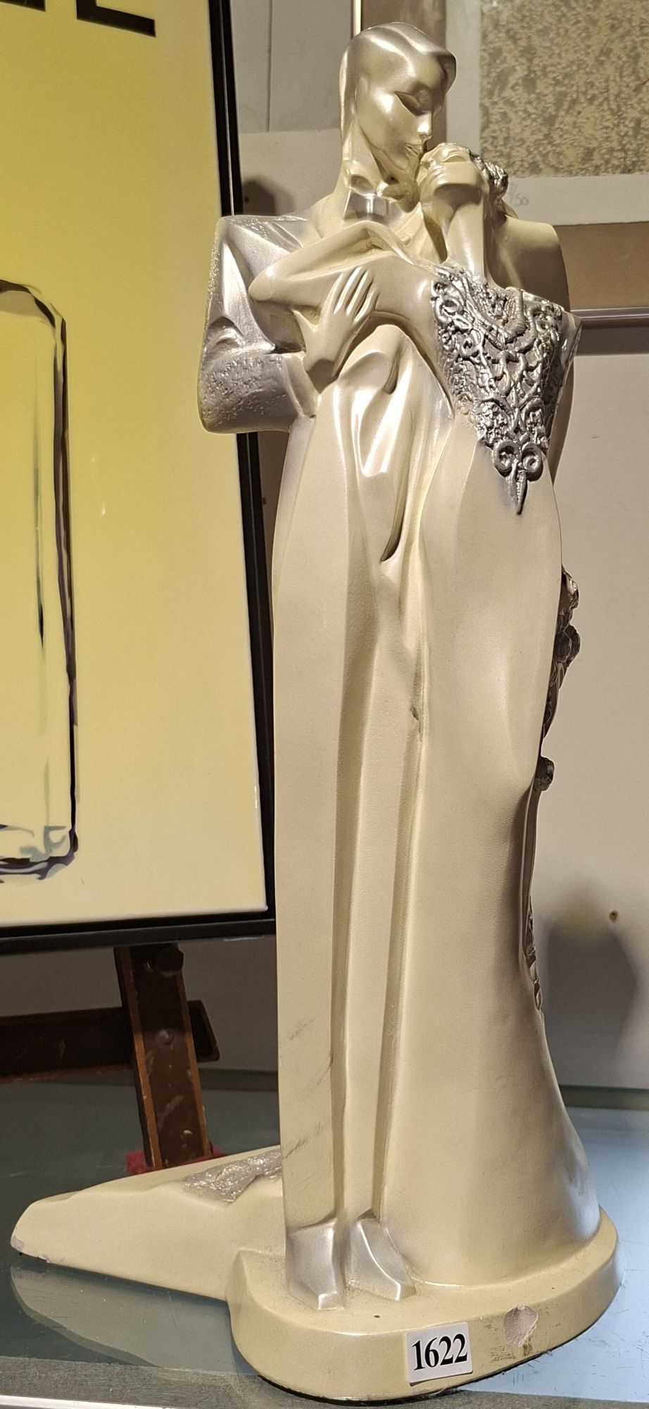 1990'S PLASTER BRIDE AND GROOM