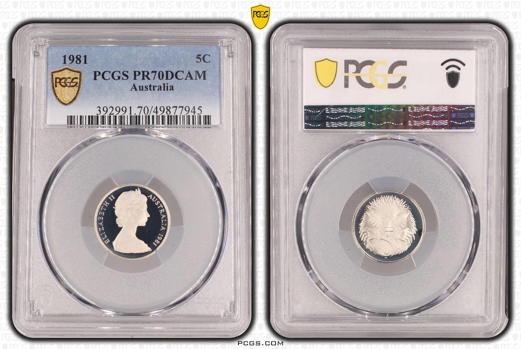 Five Cent, 1981, PCGS PR70DCAM