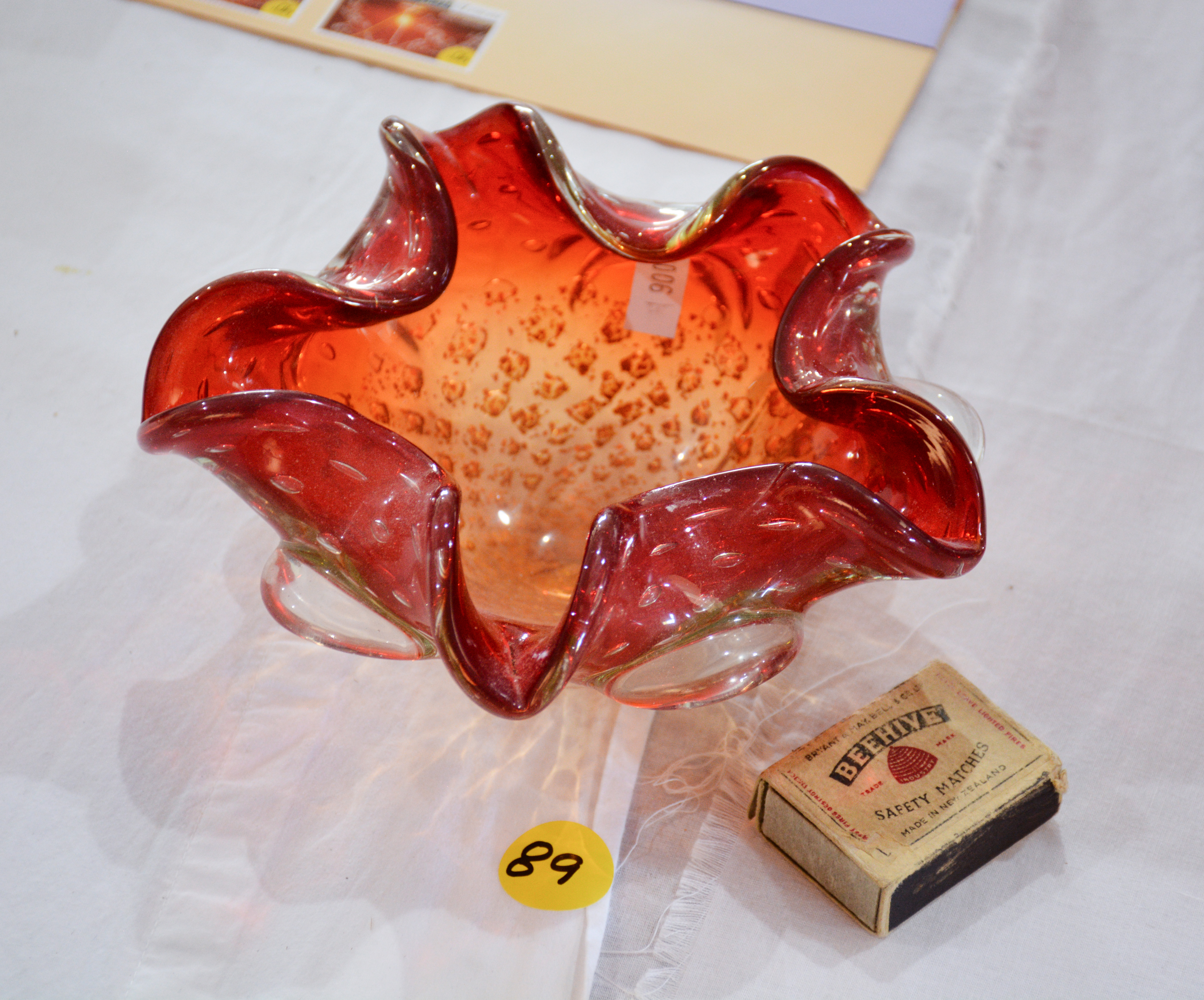 Red Murano Glass — NZ auction result
