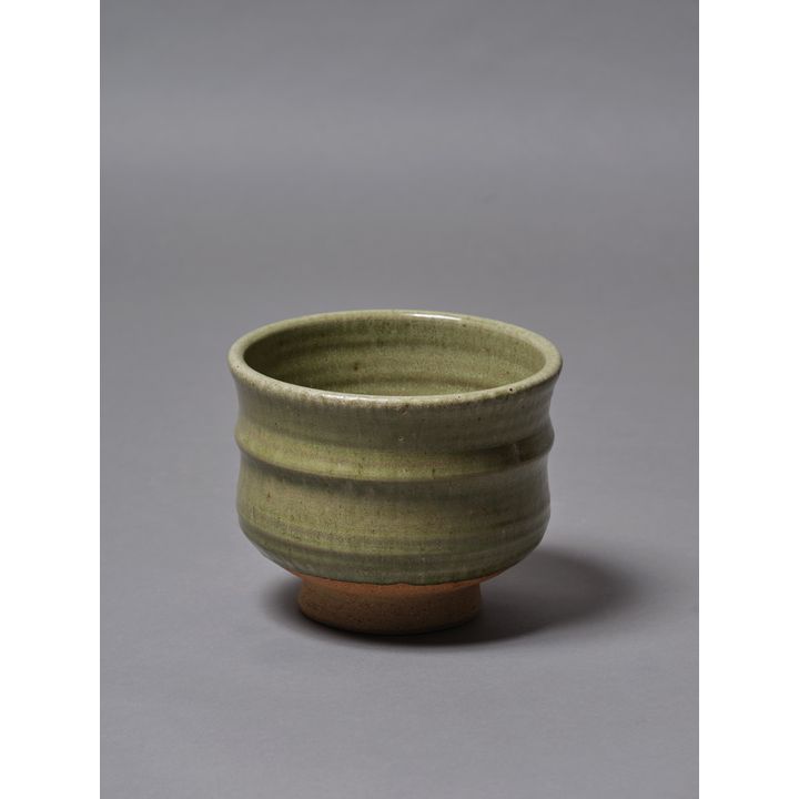 Mirek Smisek, Unusual large green glazed footed bowl