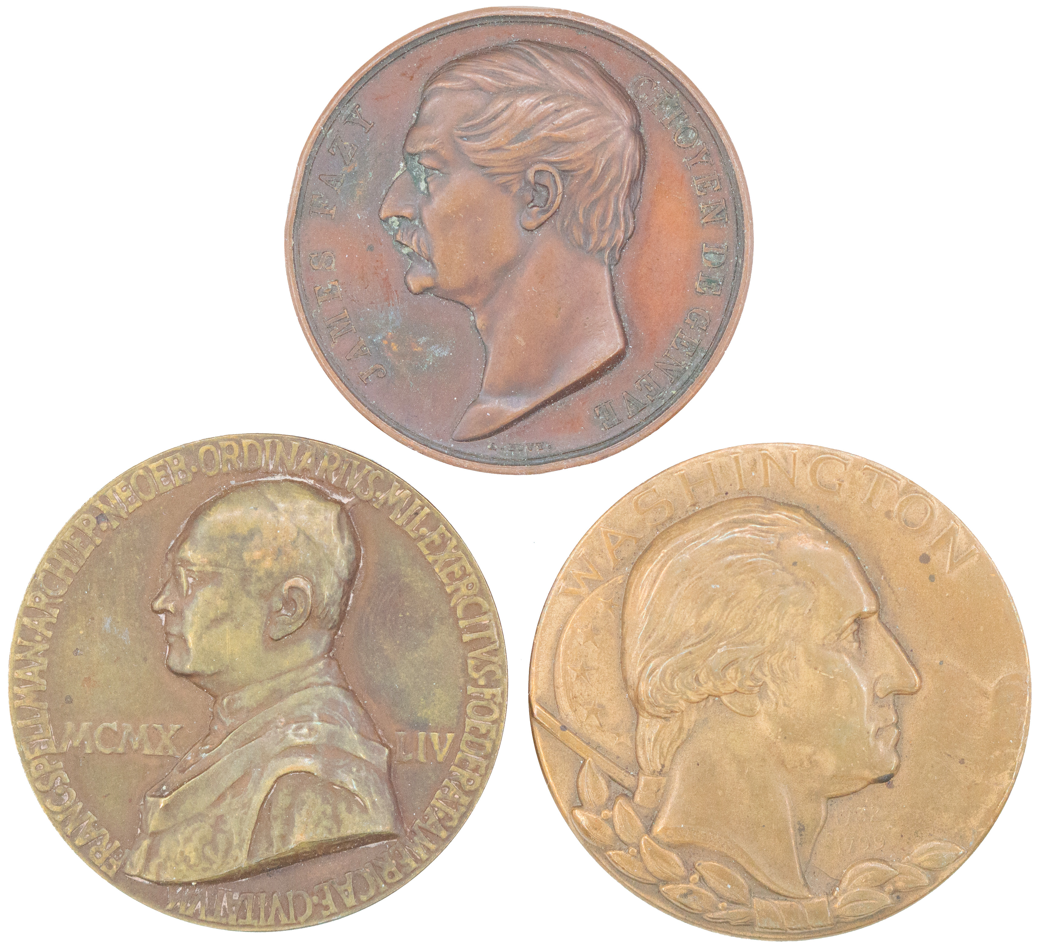 United States, George Washington, Bronze Portrait Medal, 1966, EF