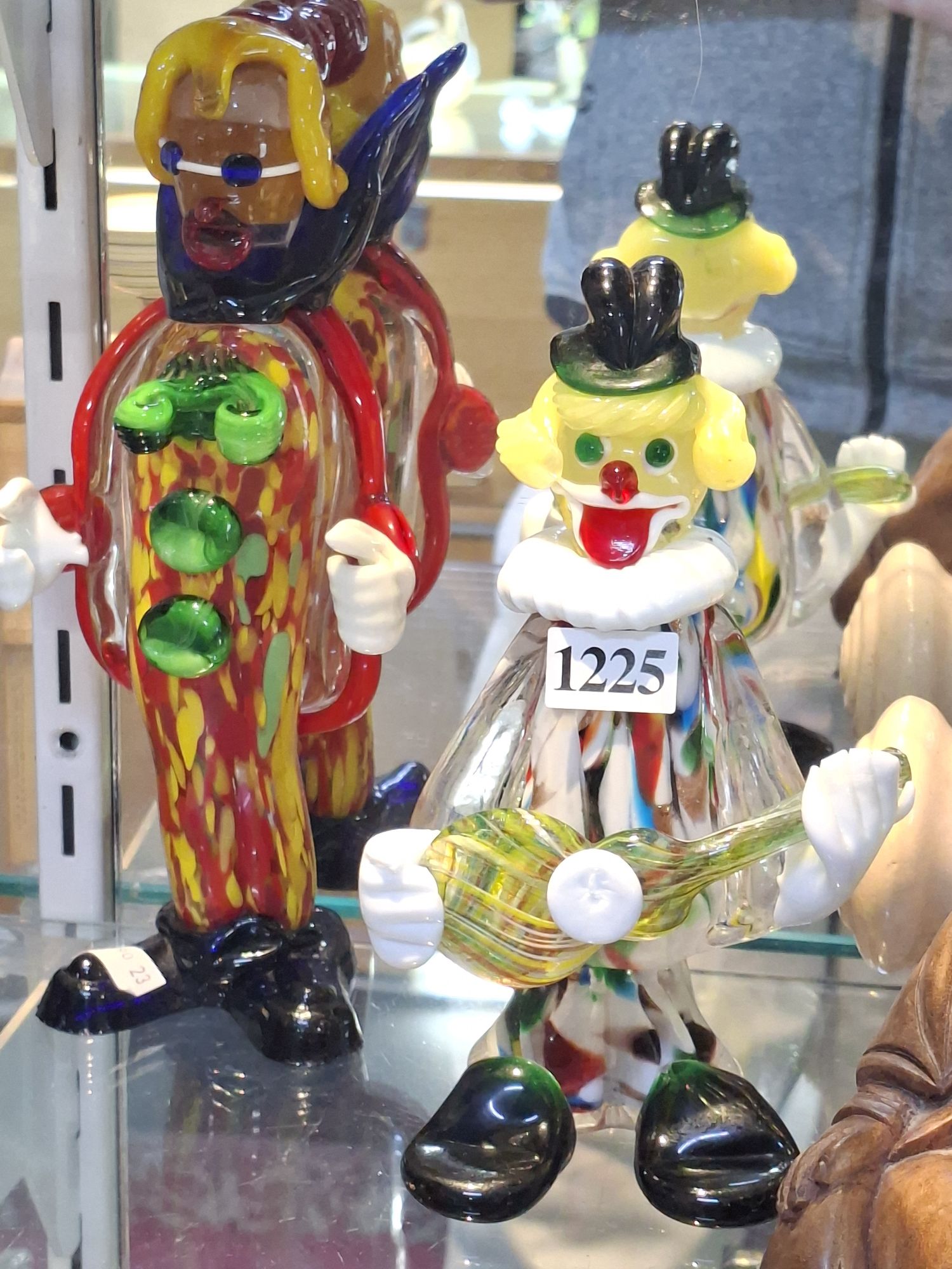 Two Murano Art Glass Clown