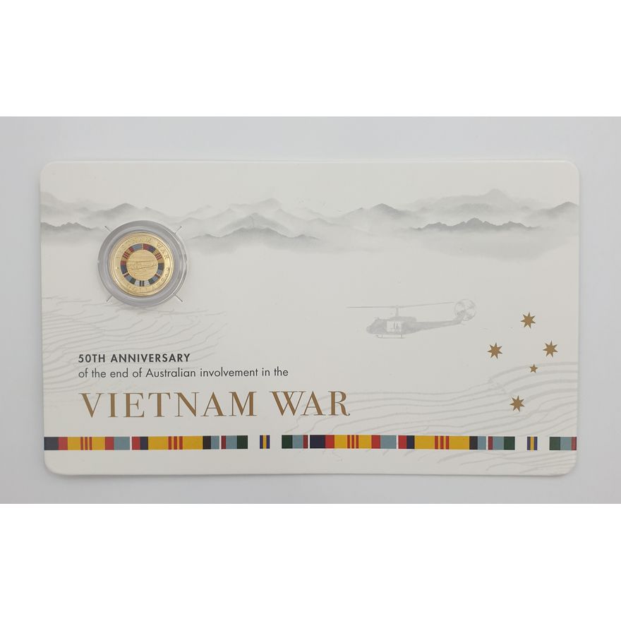 Vietnam War 'C' MM $2 Carded Coin