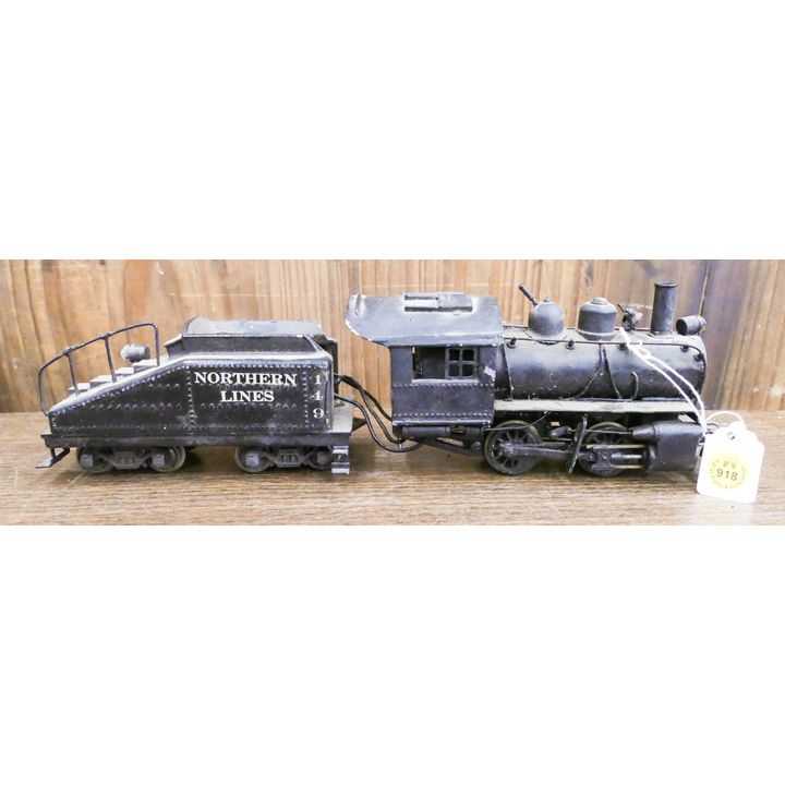 Vintage Northern Lines 149 Brass Engine Tender Set- painted and used