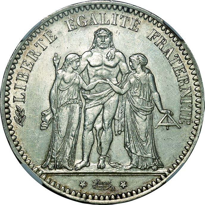 フランス　ヘラクレス100フラン銀貨1982年 フランス ヘラクレス100フラン銀貨1982年