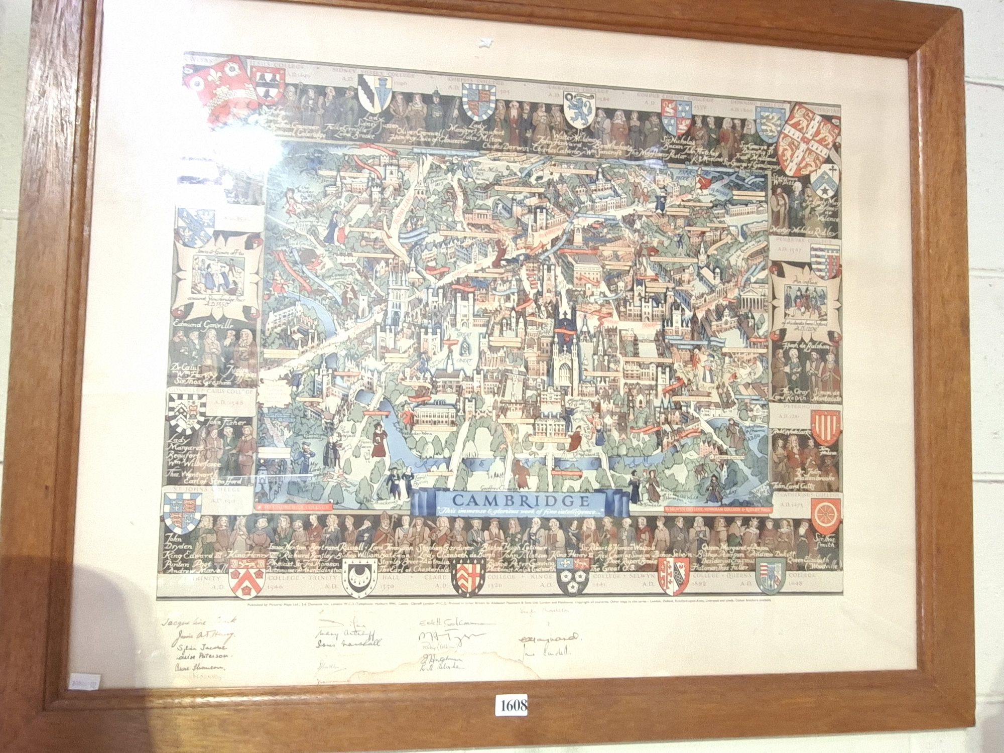 CAMBRIDGE CITY MAP PRINT