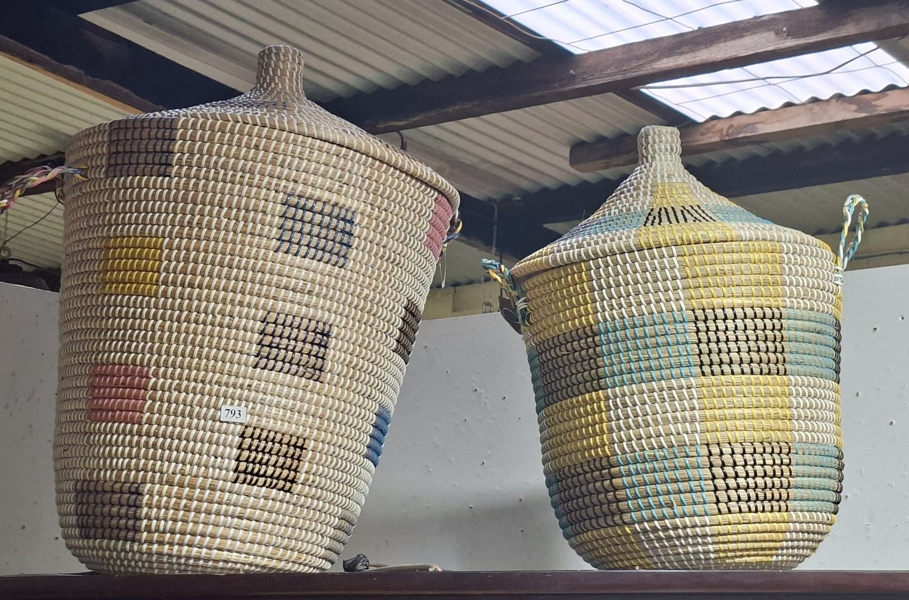 Pair Of Woven Baskets